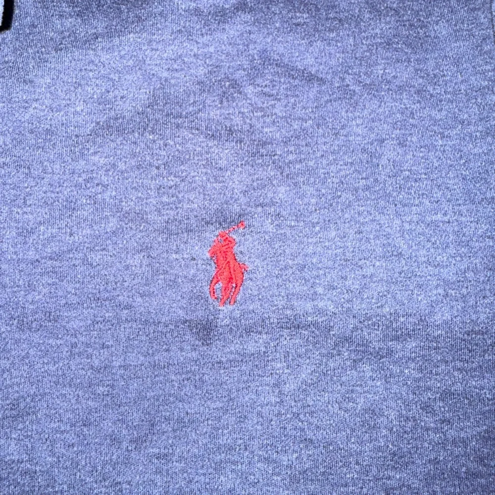 Polo Ralph Lauren Polo Shirt XL Navy Blue Heathered Short Sleeve Red Pony‎ Logo